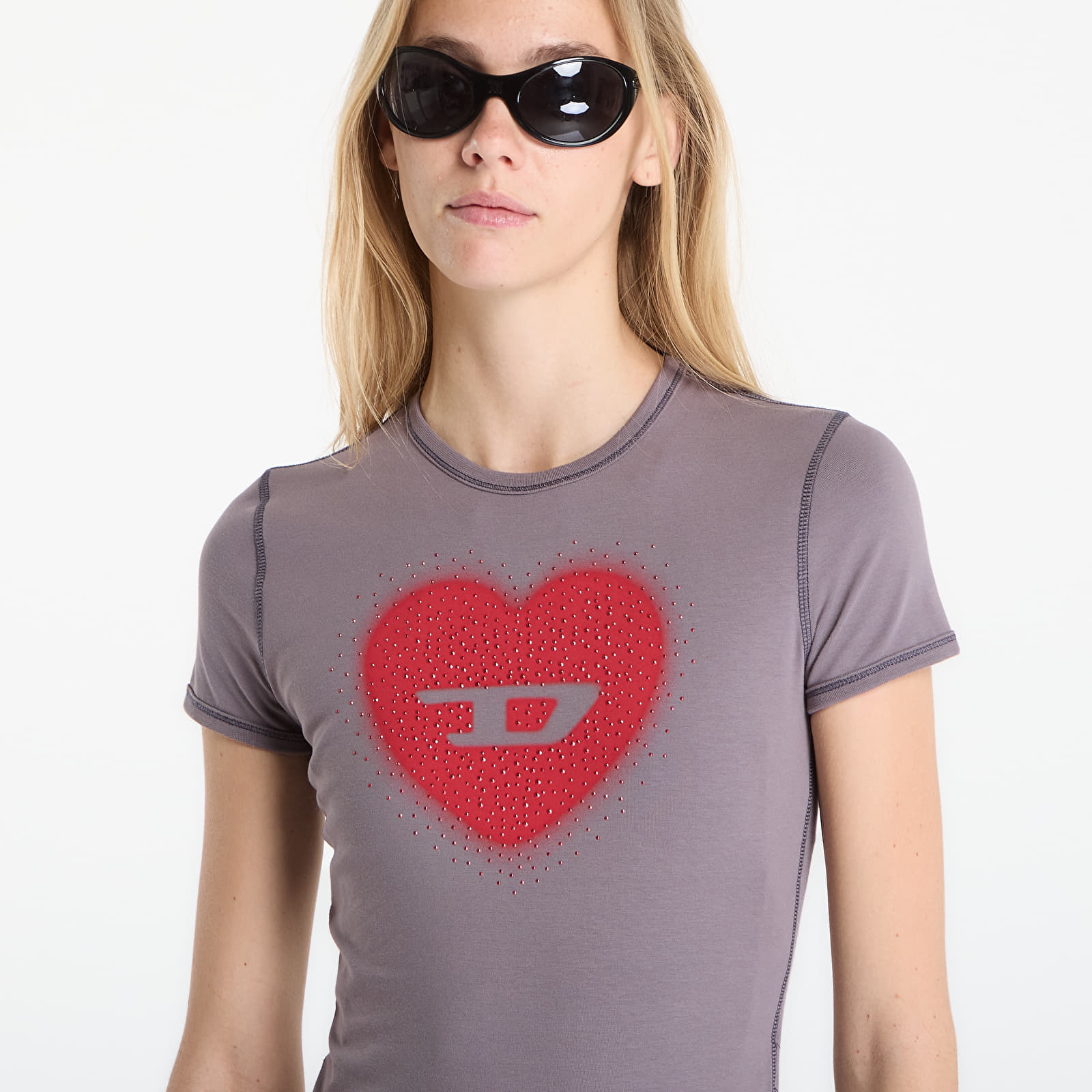 Magliette da donna Diesel T-Uncuties-Long-S5 T-Shirt Shark