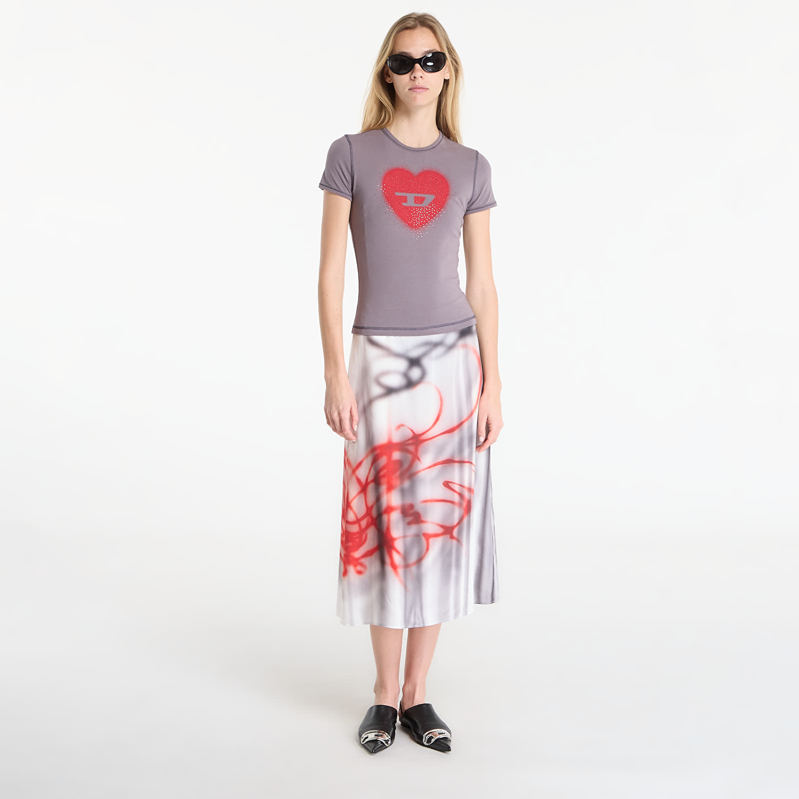 Magliette da donna Diesel T-Uncuties-Long-S5 T-Shirt Shark