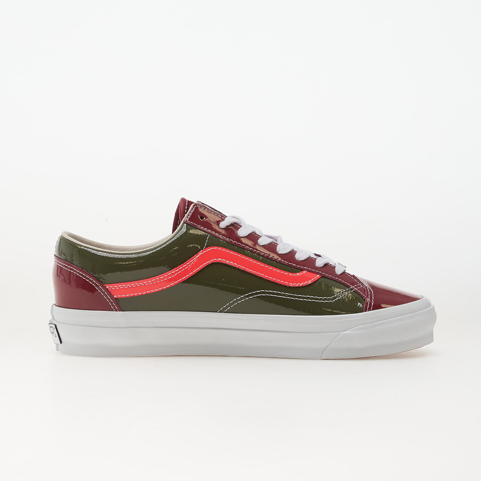 Herren Sneaker und Schuhe Vans LX Old Skool 36 Patent Bordeaux/ Olive