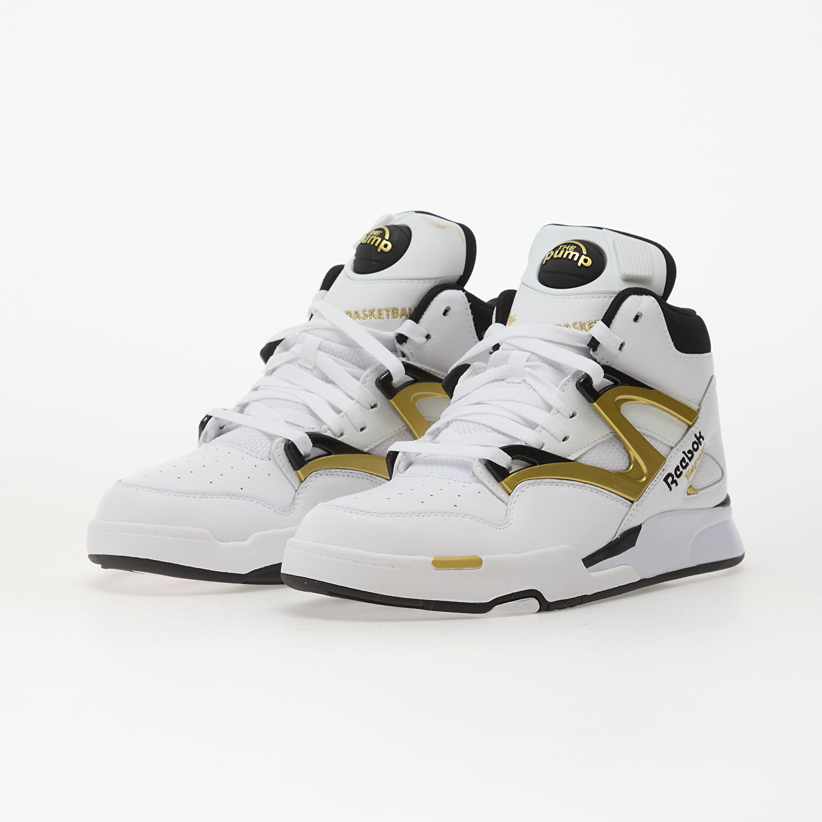 Herren Sneaker und Schuhe Reebok Pump Omni Zone Ii White/ Black/ Gold