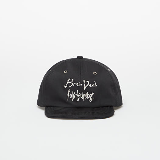 Mütze Brain Dead Folk Technology Wire Brim 6 Panel Hat Black