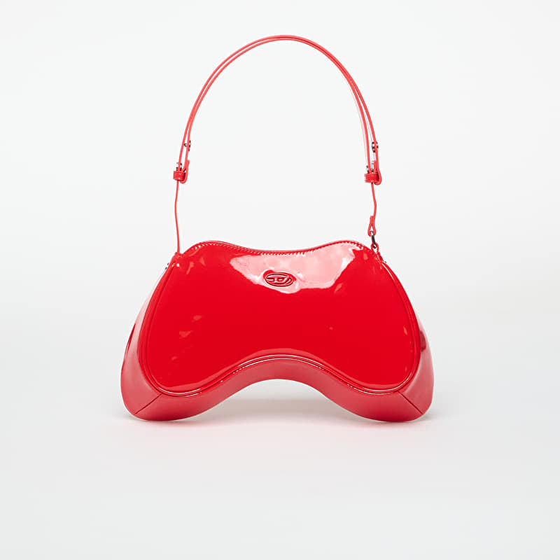 Handbag Diesel Play Shoulder Cross Bodybag Red/ Chromed