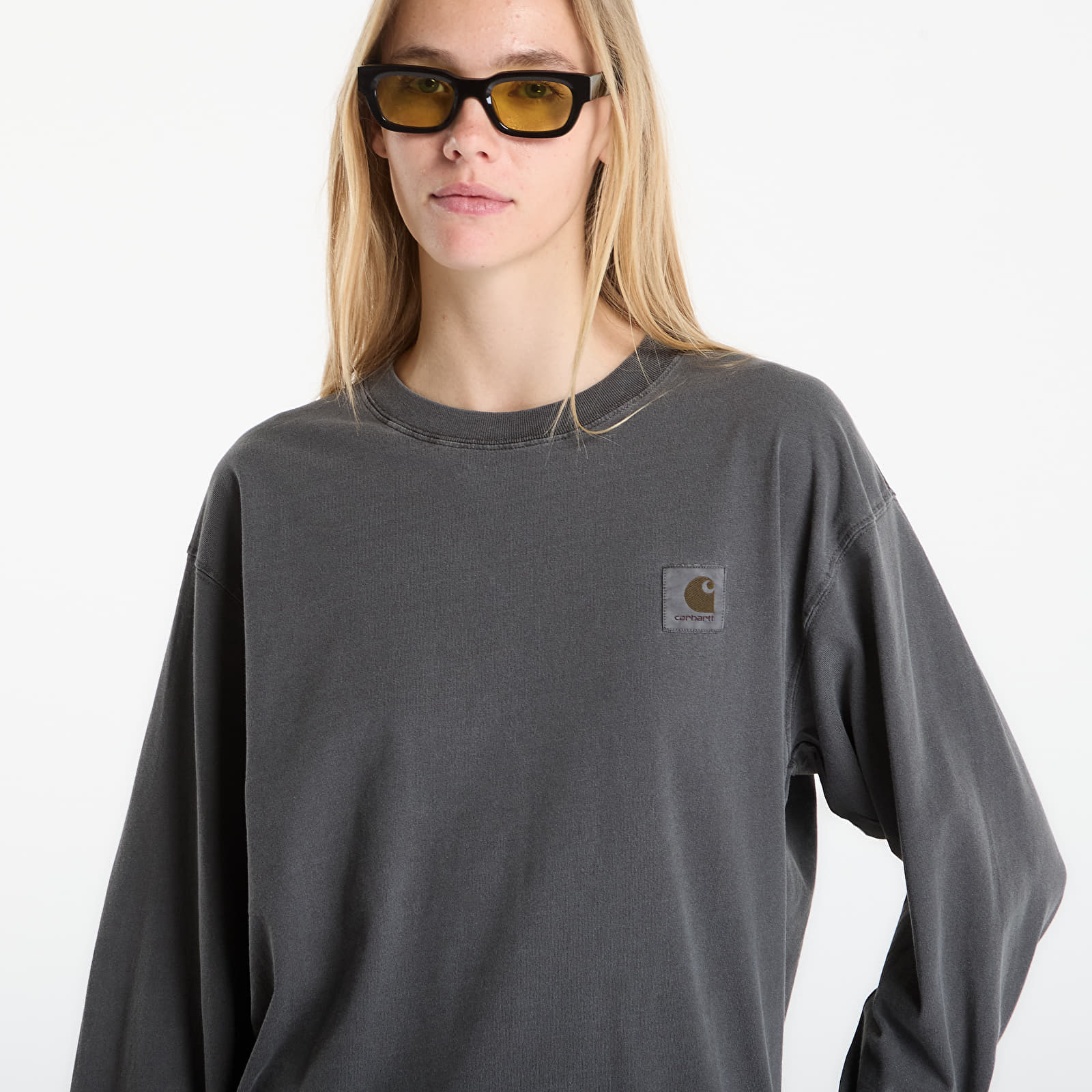Tricouri  Carhartt WIP L/S Nelson T-Shirt UNISEX Black