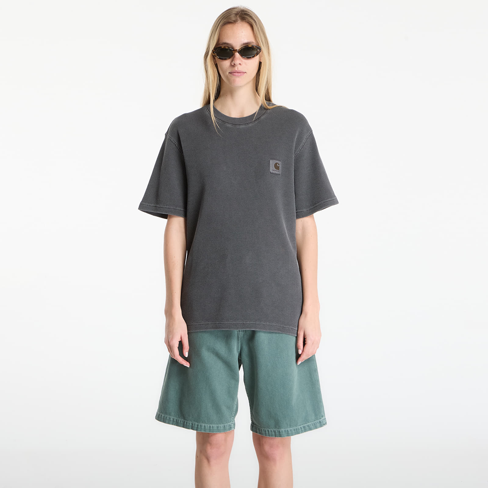 T-Shirts Carhartt WIP S/S Nelson Waffle T-Shirt UNISEX Black