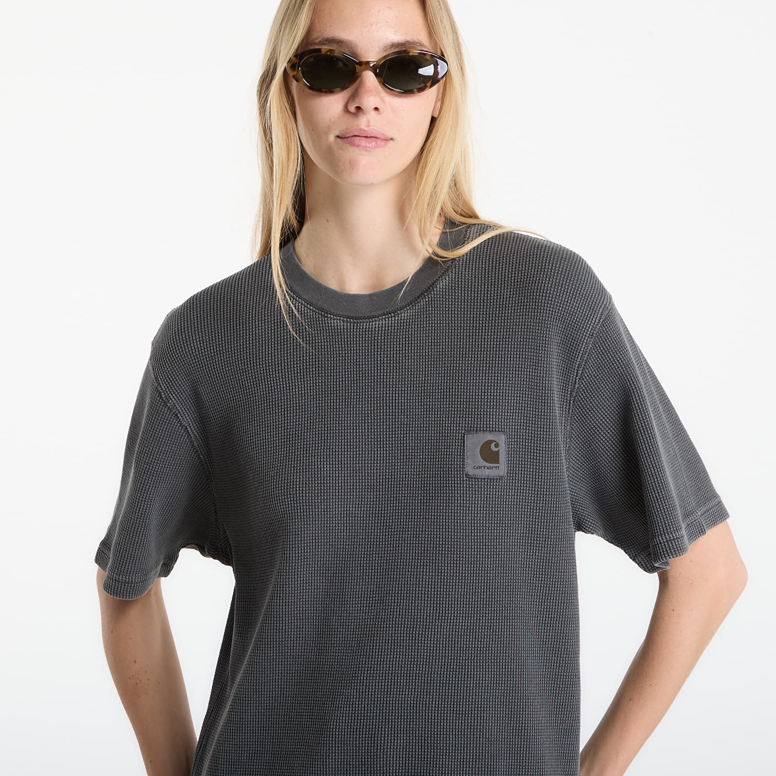 T-Shirts Carhartt WIP S/S Nelson Waffle T-Shirt UNISEX Black