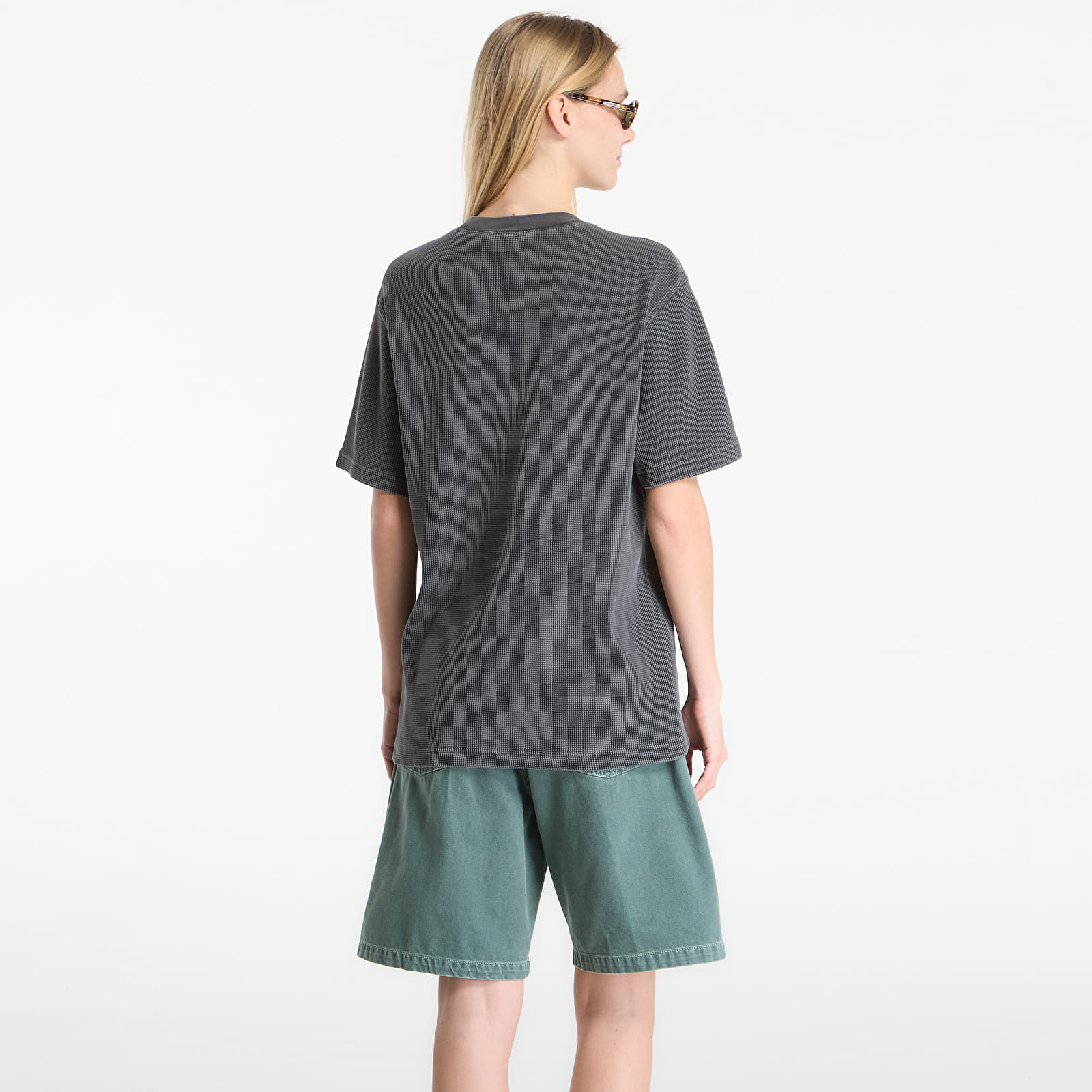 T-Shirts Carhartt WIP S/S Nelson Waffle T-Shirt UNISEX Black