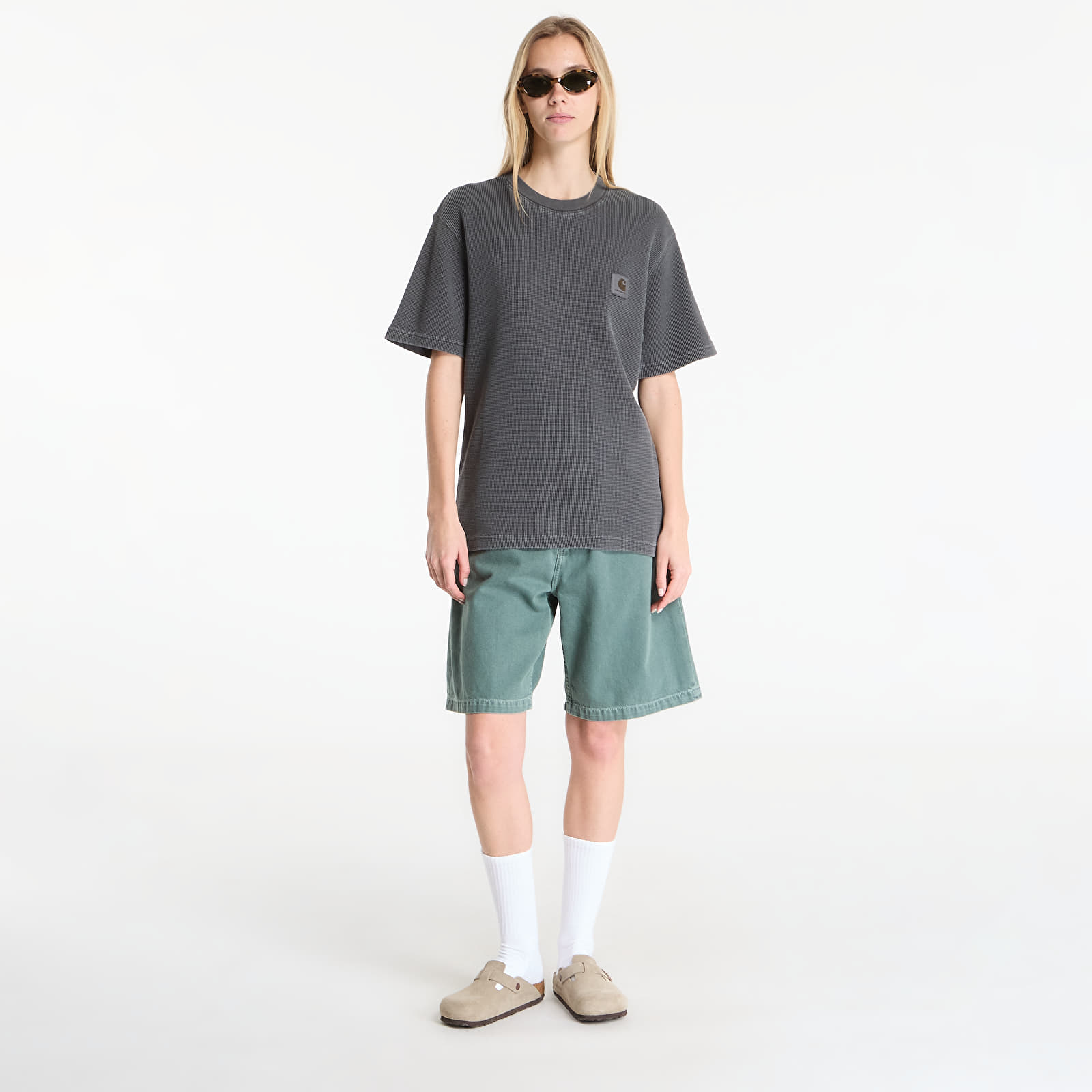 T-Shirts Carhartt WIP S/S Nelson Waffle T-Shirt UNISEX Black