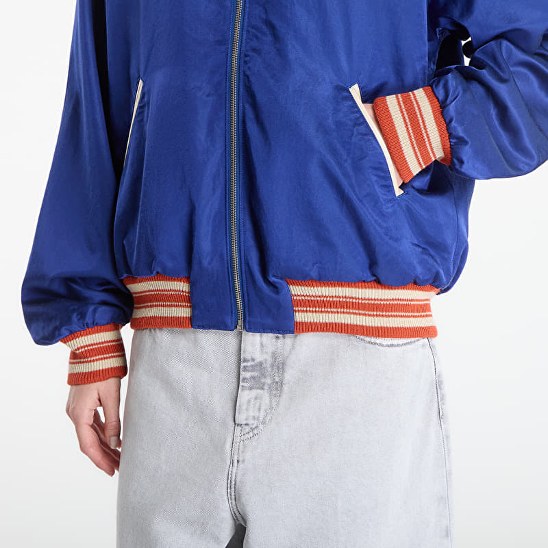 HUMAN MADE Satin Jacket UNISEX Blue | Footshop