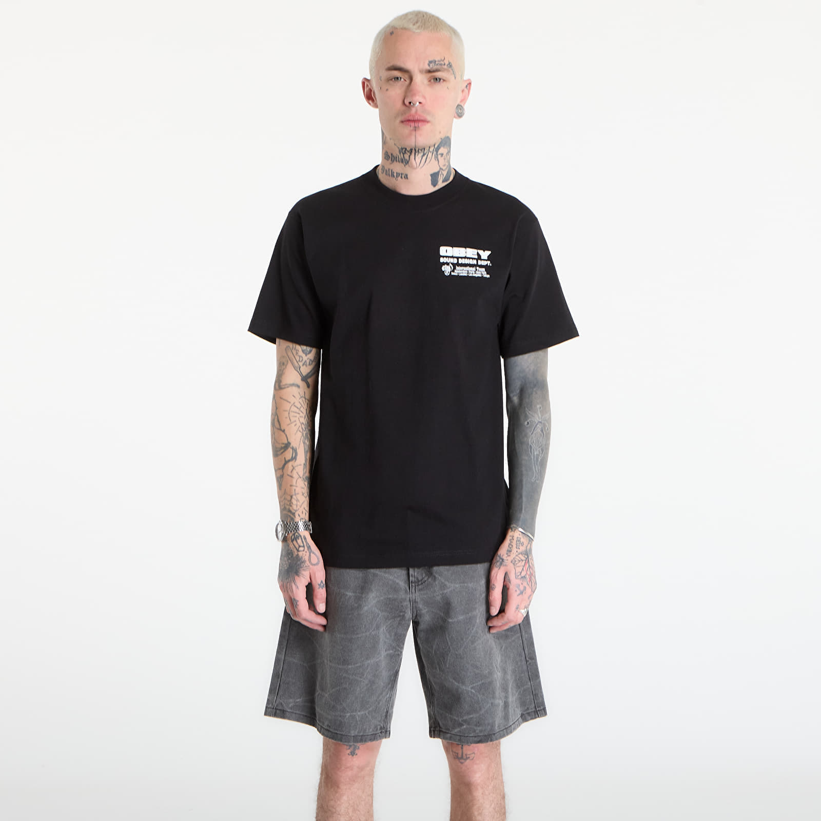Тениска OBEY Sound Design Dept. Black XL
