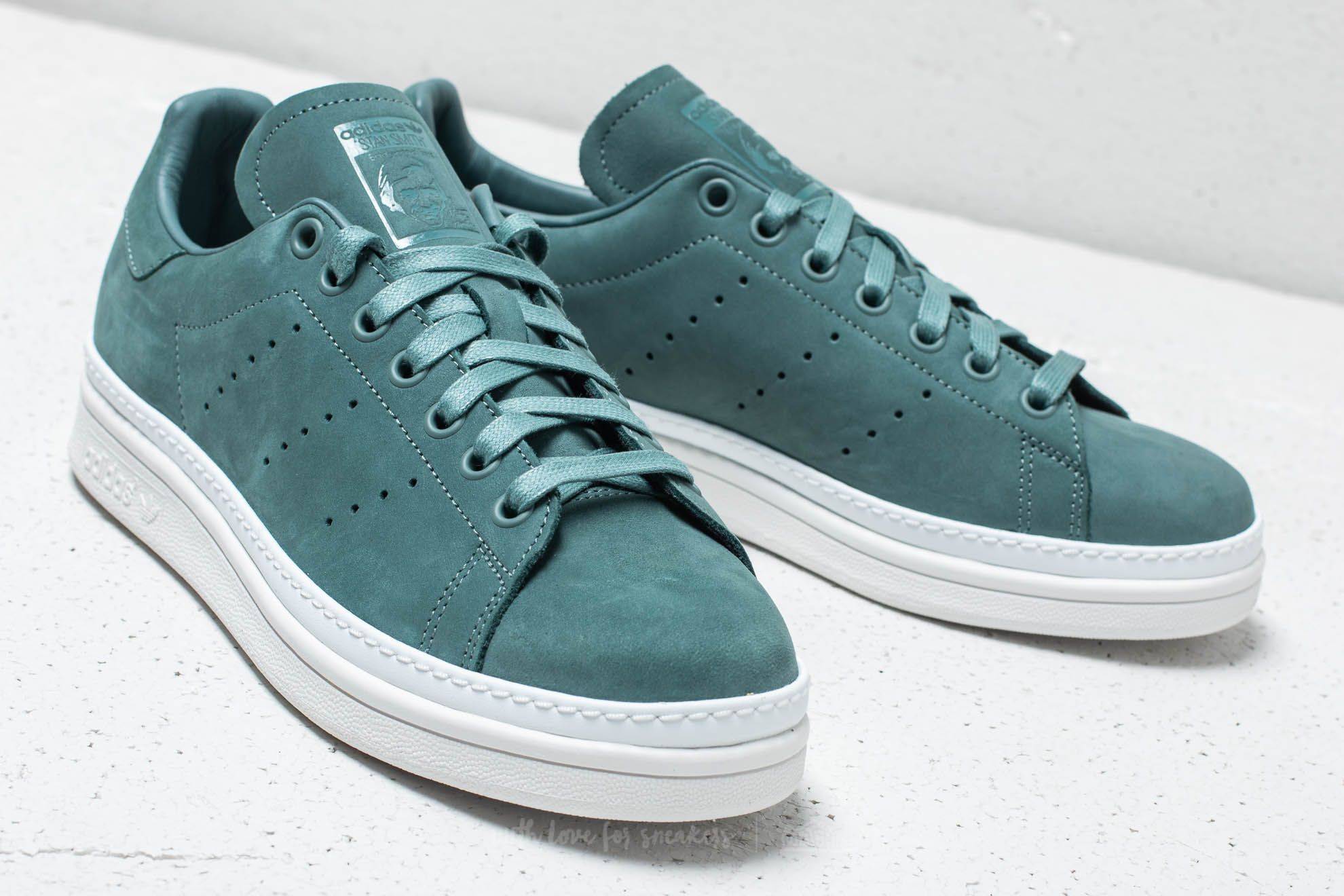 Adidas stan smith new bold raw green deals