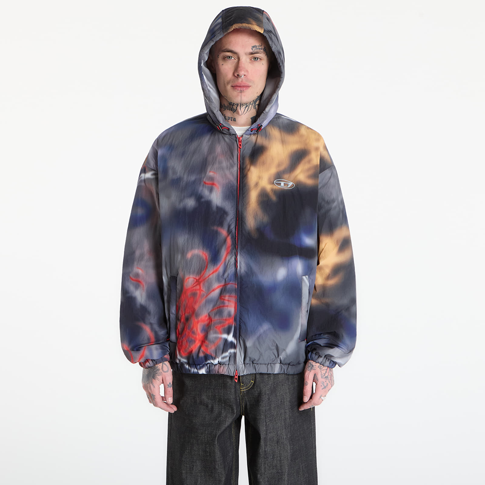 Giacche da uomo Diesel J-Mirr Jacket Grey/ Purple