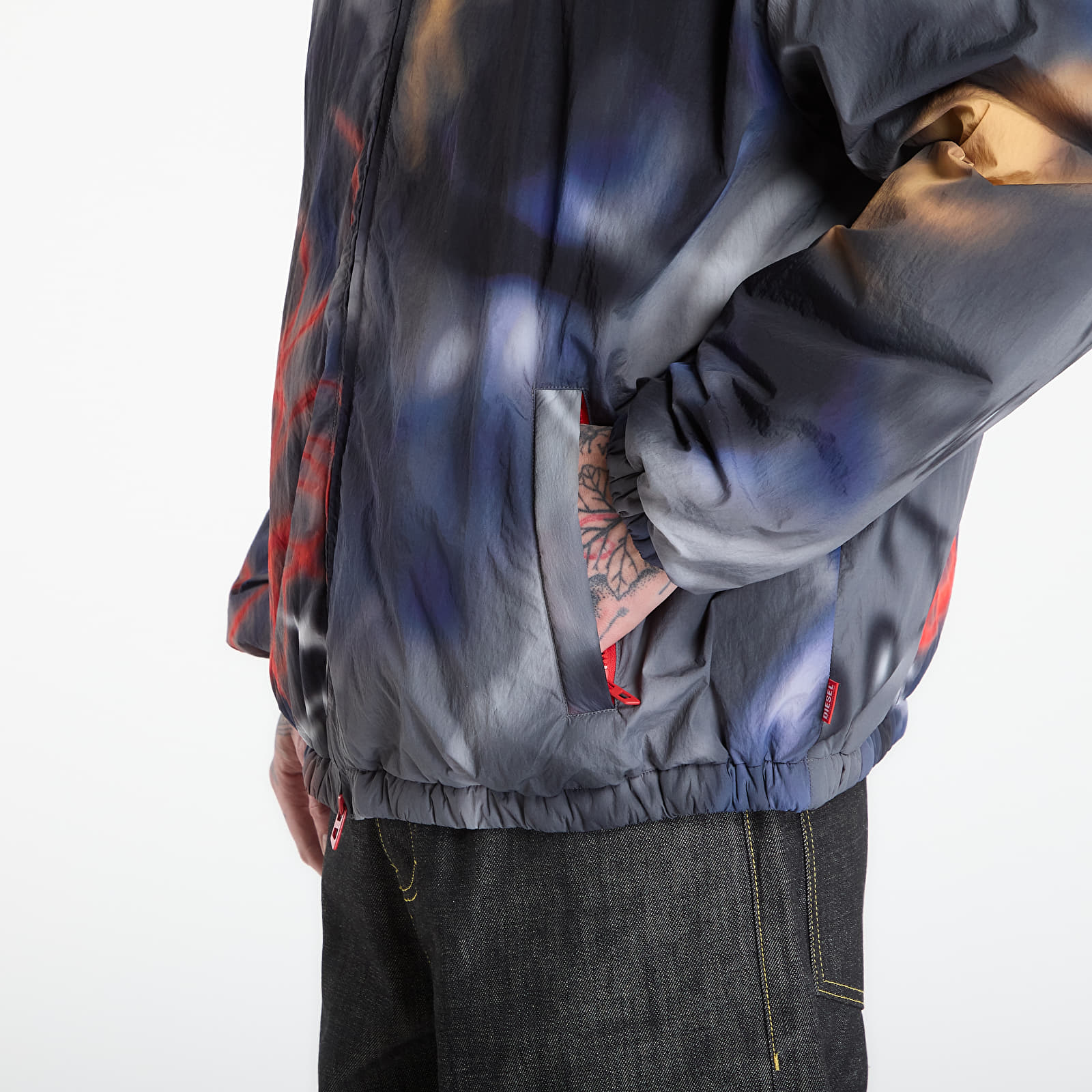 Giacche da uomo Diesel J-Mirr Jacket Grey/ Purple