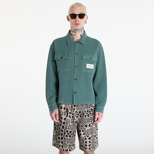 Hemd Brain Dead Waffle Button Front Shirt Pin