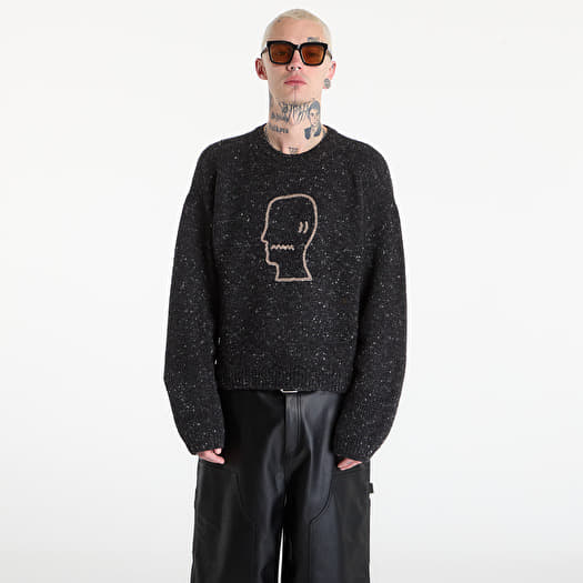 Pullover Brain Dead Logohead Alpaca Crewneck Sweater Char