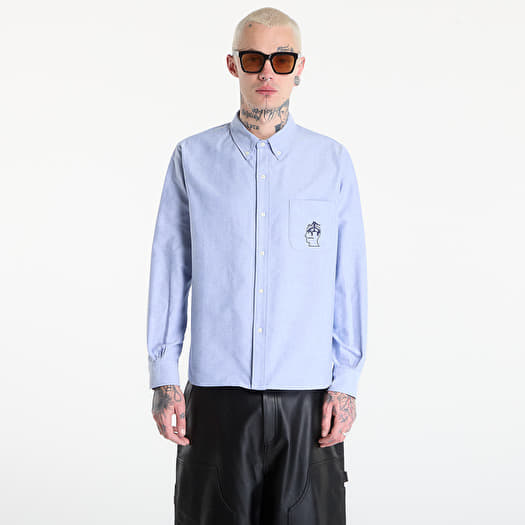 Hemd Brain Dead BBC Selvedge Oxford Button Up Bl