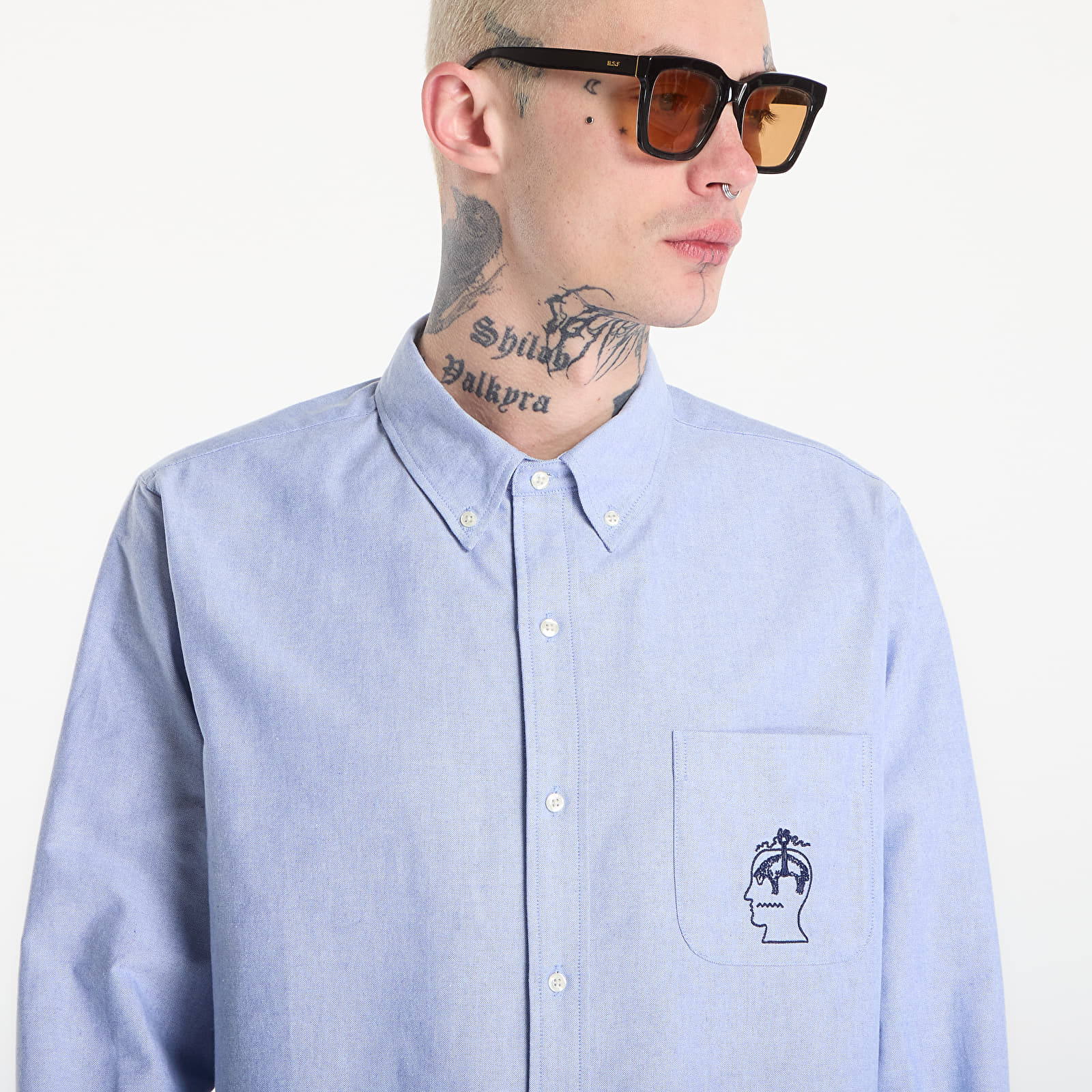 Cămăși Brain Dead BBC Selvedge Oxford Button Up Bl
