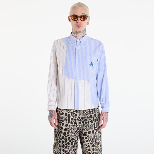 Hemd Brain Dead BBC Organic Panel Oxford Button Up Lb