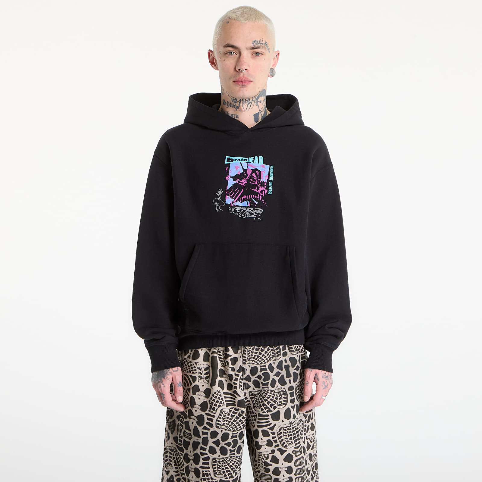 Sweatjacken und Sweatshirts Brain Dead Permanent Universe Hoodie Black