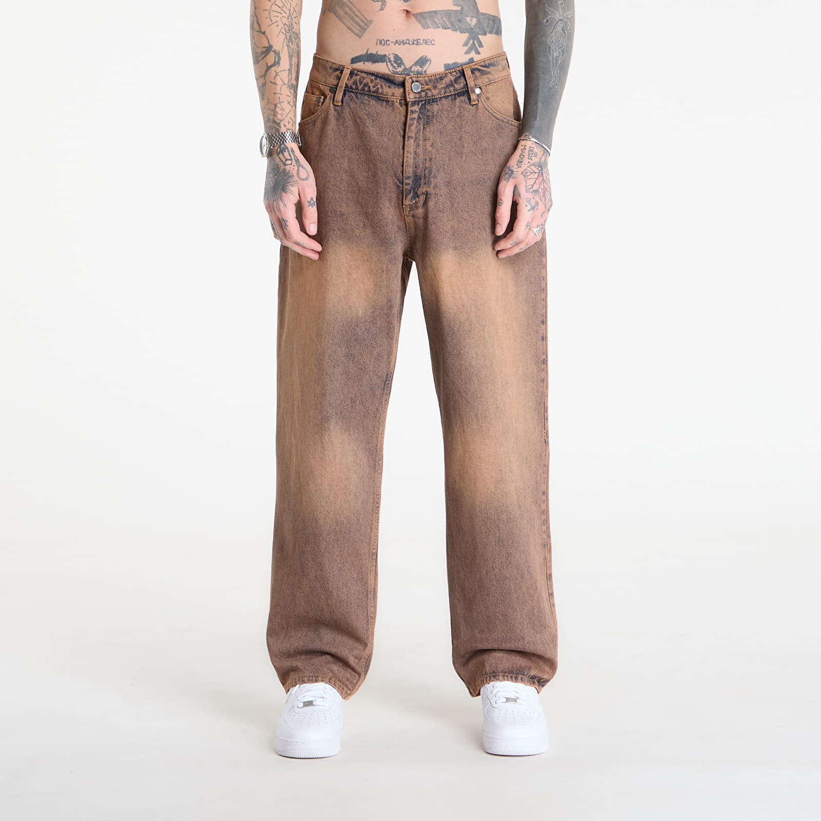 Дънки Daily Paper Washed Shield Amba Jeans Denim M