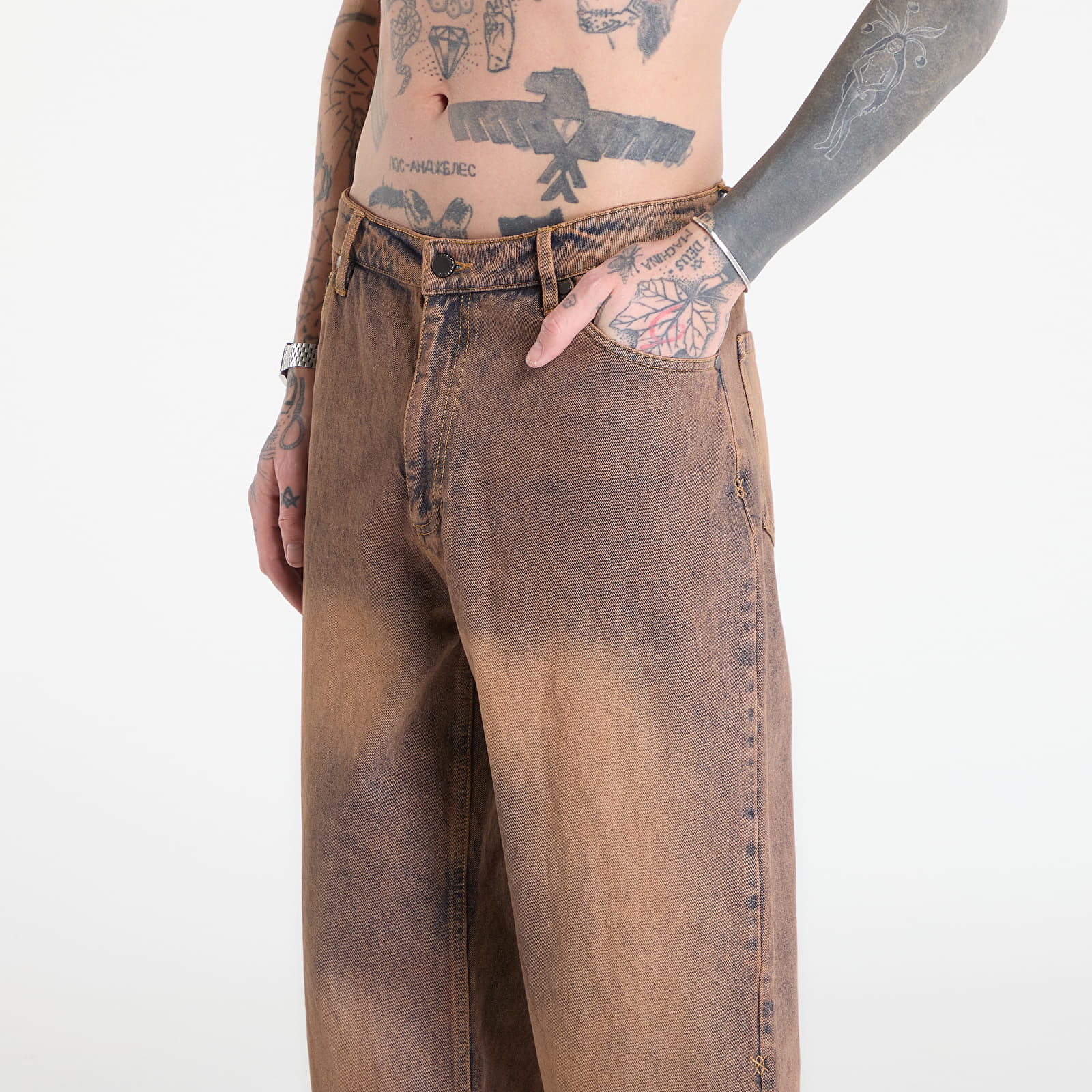 Farkut Daily Paper Washed Shield Amba Jeans Denim