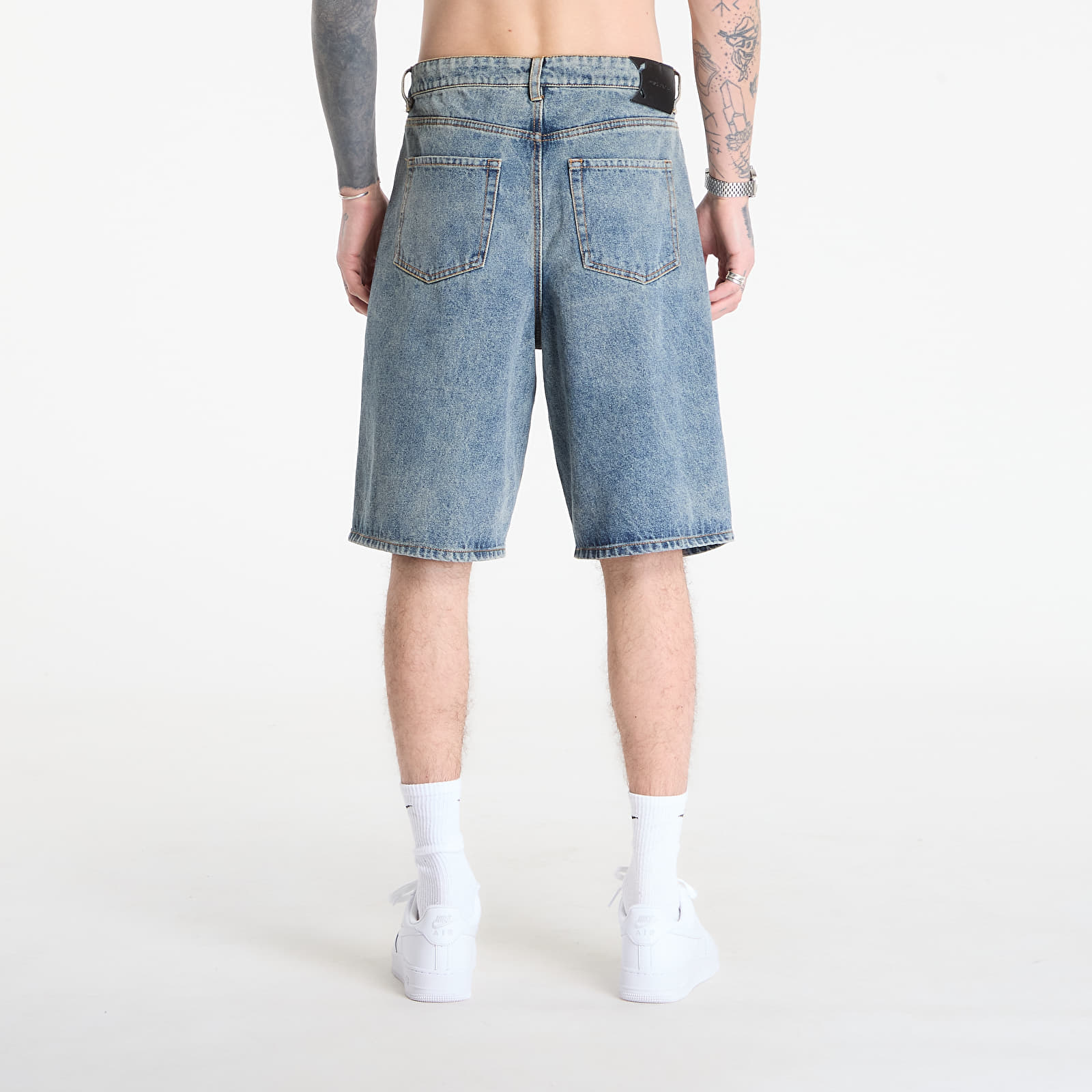 Kurzhosen Daily Paper Compact Shield Embroidery Denim Shorts Denim