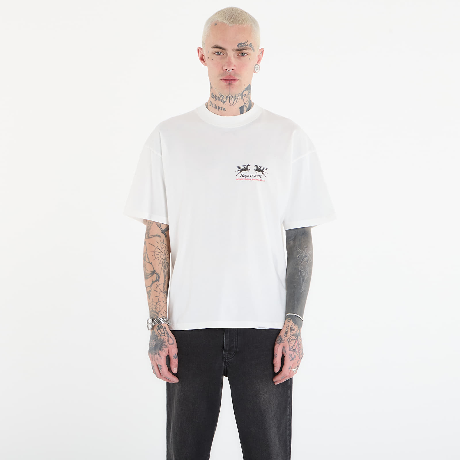 T-skjorter for menn REPRESENT 24 Hour Service T-Shirt UNISEX Flat White