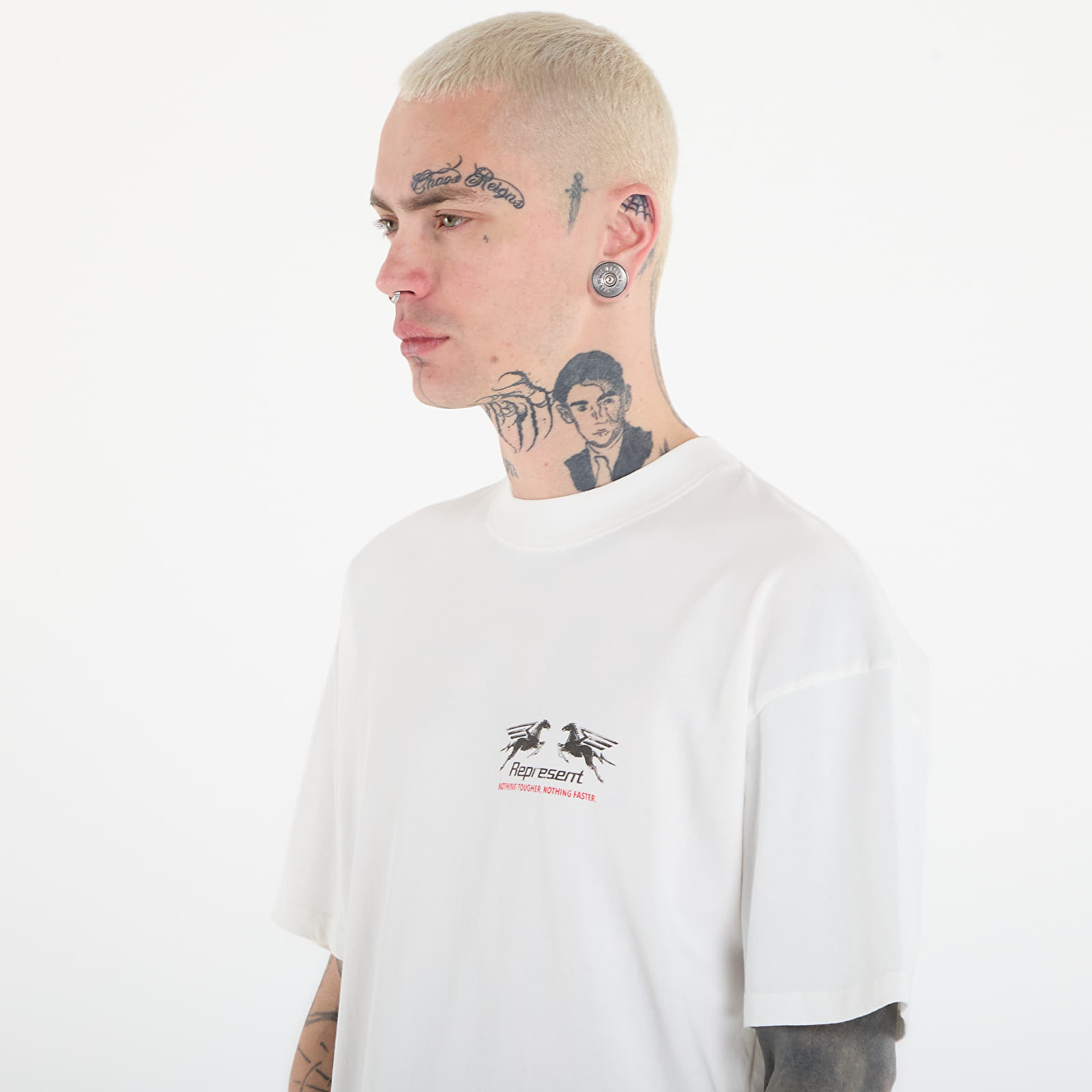 T-skjorter for menn REPRESENT 24 Hour Service T-Shirt UNISEX Flat White