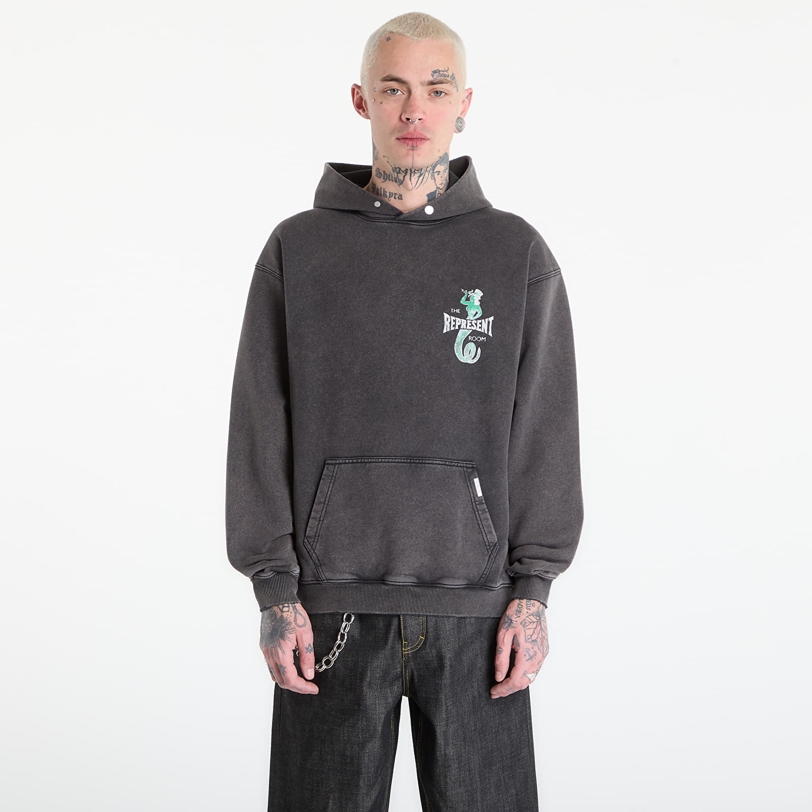 Суитшърт REPRESENT x The Viper Room Dice Hoodie UNISEX Vintage Grey S