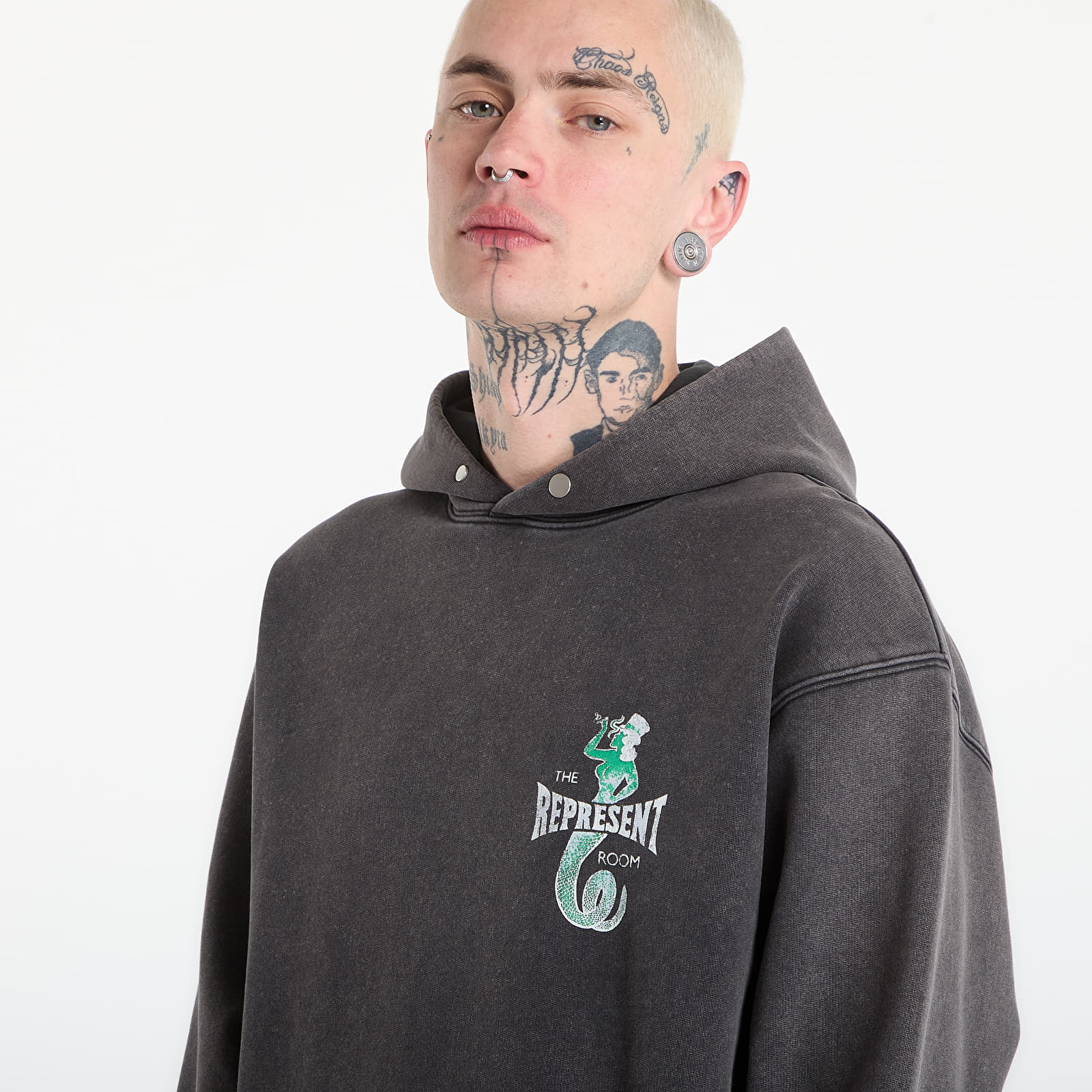 Men's hoodies REPRESENT x The Viper Room Dice Hoodie UNISEX Vintage Grey