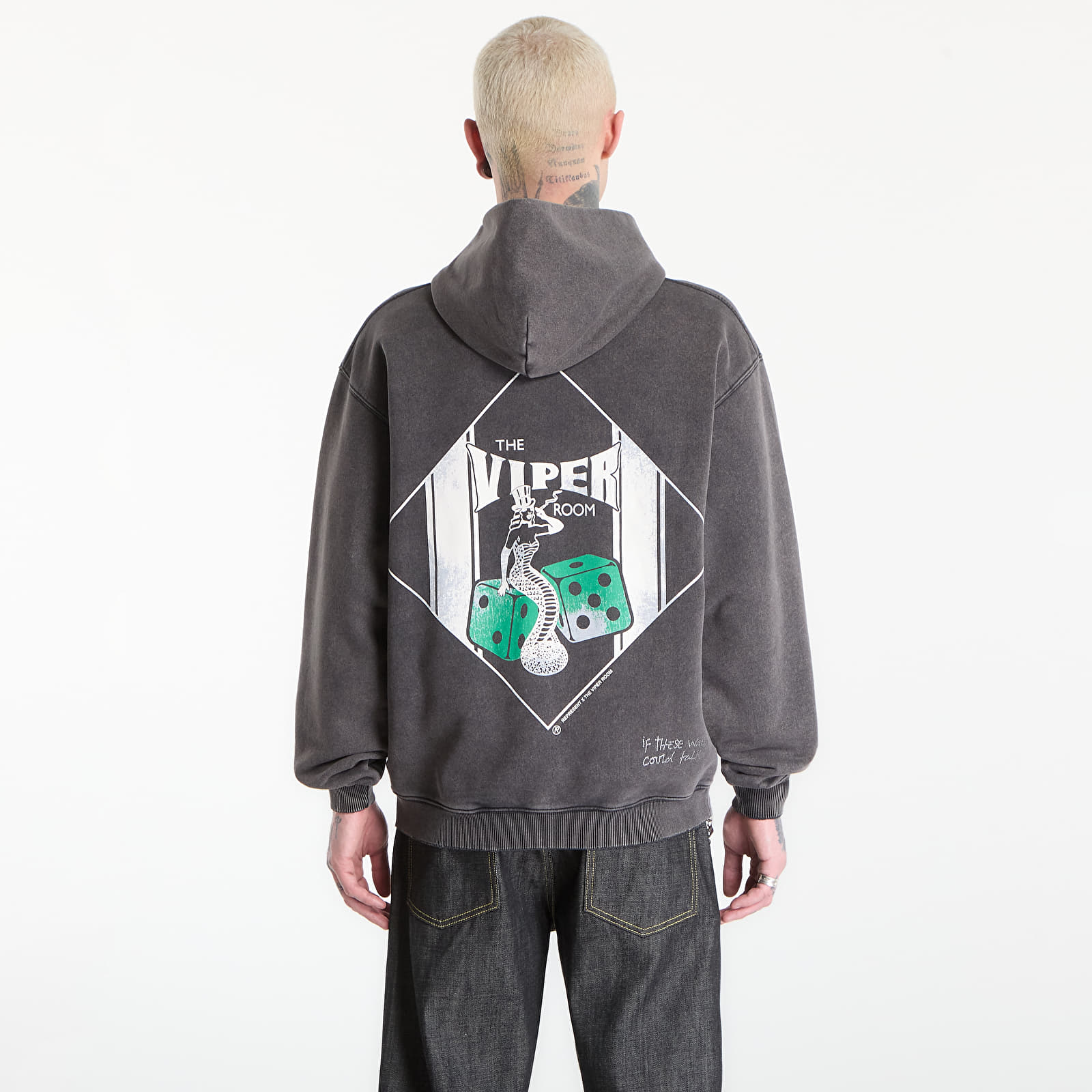 Men's hoodies REPRESENT x The Viper Room Dice Hoodie UNISEX Vintage Grey
