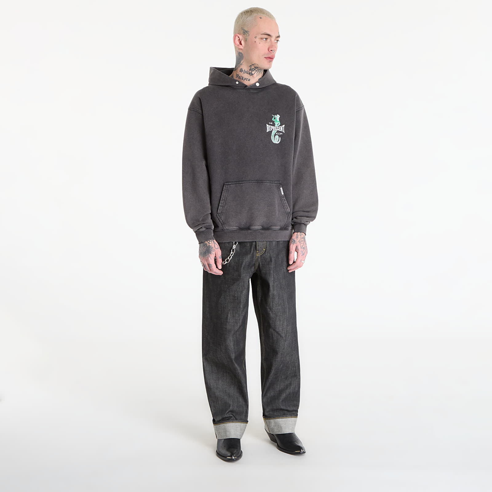 Men's hoodies REPRESENT x The Viper Room Dice Hoodie UNISEX Vintage Grey