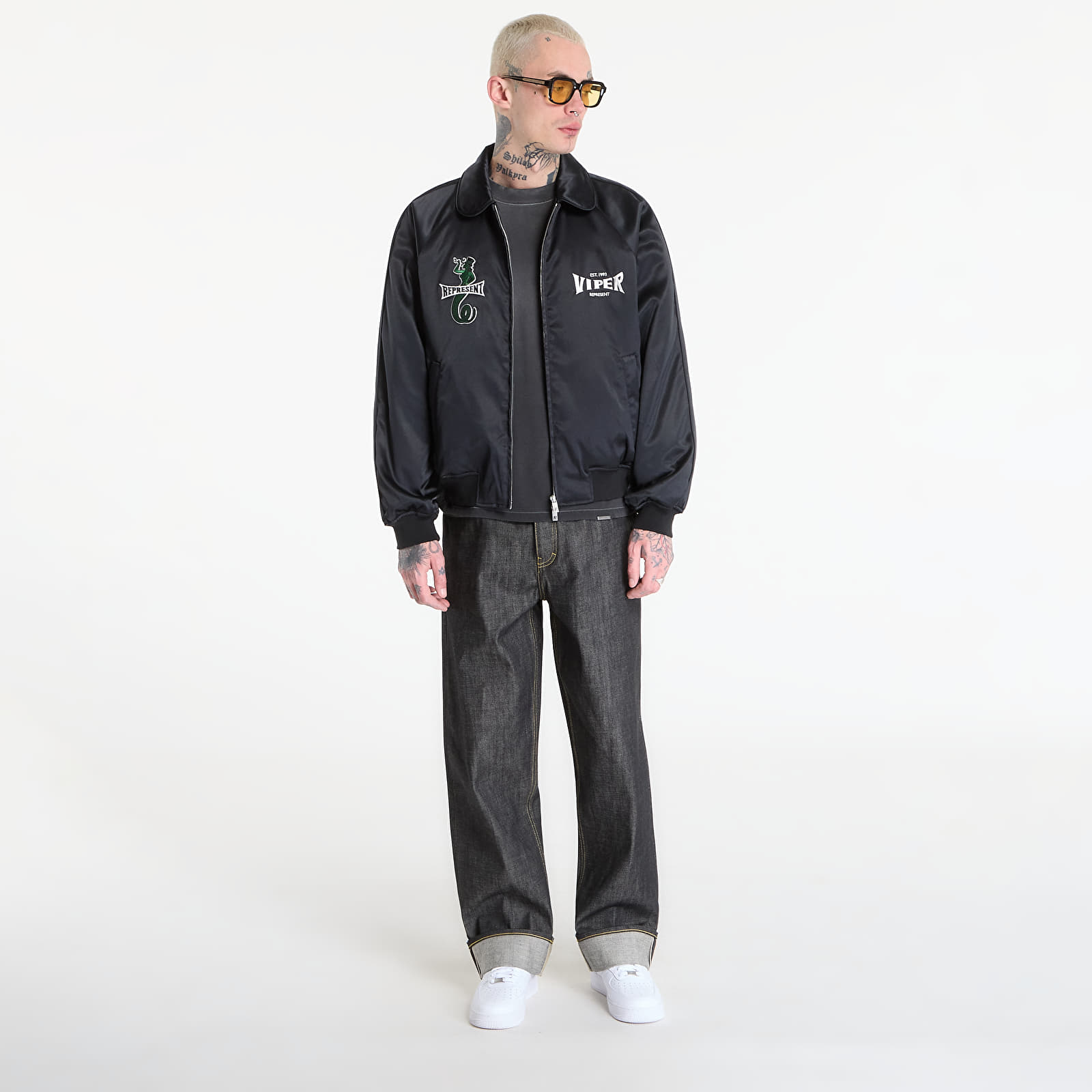 Jakker for menn REPRESENT x The Viper Room Viper Souvenier Jacket UNISEX Jet Black