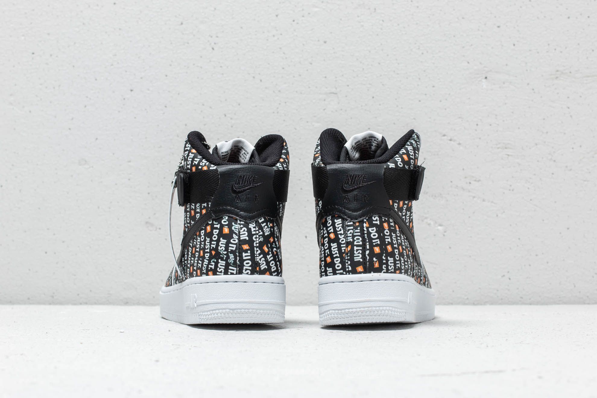 Ženski čevlji Nike Wmns Air Force 1 Hi LX Black/ Black-White-Total Orange