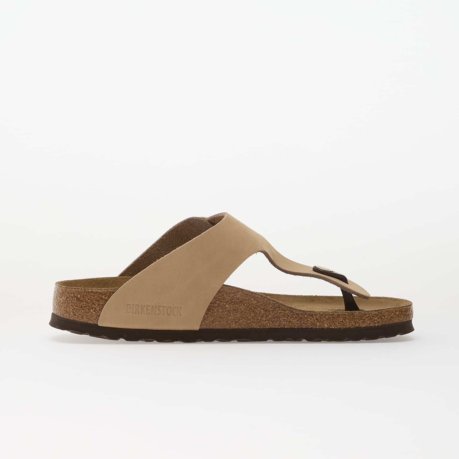 Жіноче взуття Birkenstock Gizeh Big Buckle Nubuck Leather Women Sandcastle
