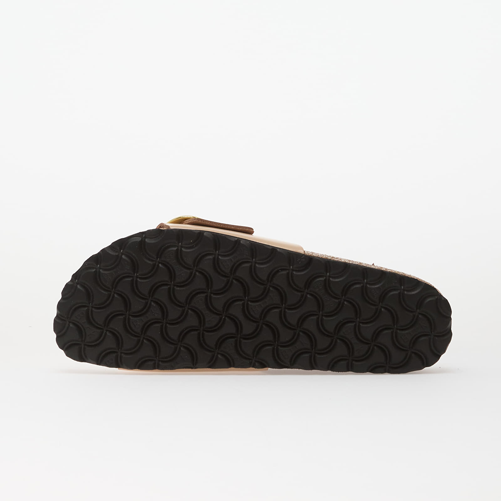 Women's shoes Birkenstock Madrid Big Buckle Natural Leather Patent Women High-Shine New Beige