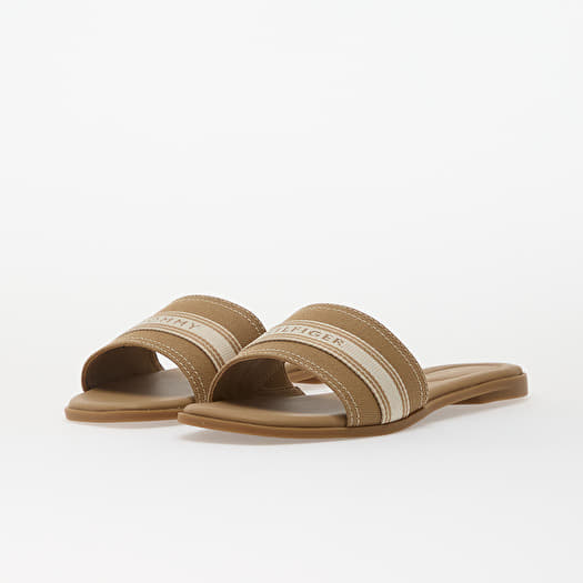 Tommy Hilfiger Flat Mule Webbing Safari Canvas | Footshop display picture 3