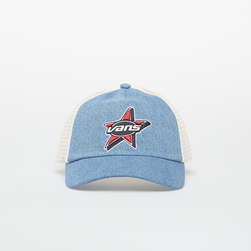 Cap Vans Marked Jockey Trucker Stone Wash/ Blue