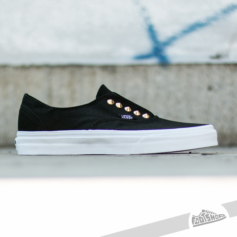 Vans authentic sale gore black