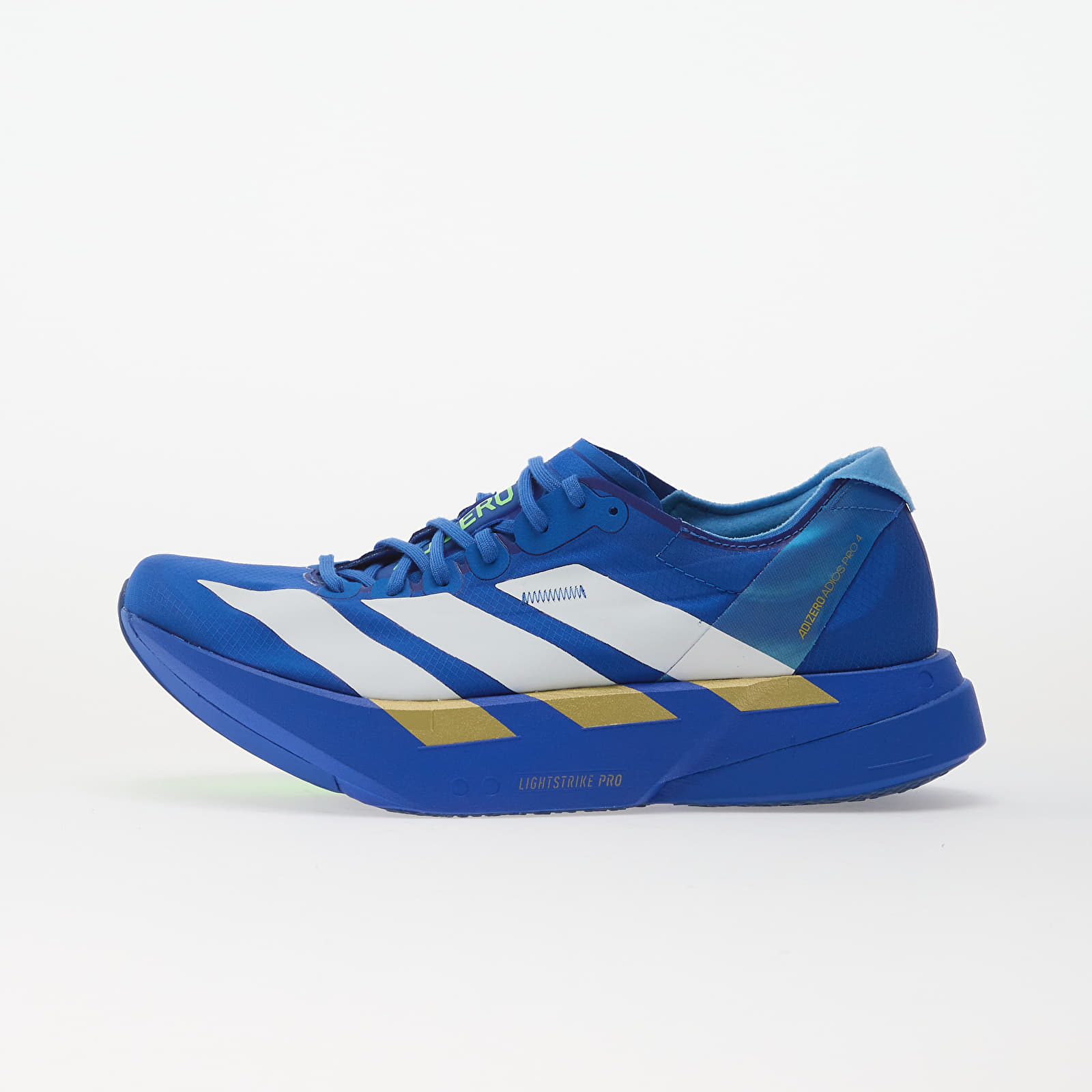 Moški čevlji adidas Adizero Adios Pro 4 Blue/ Ftwr White/ Lime Burst