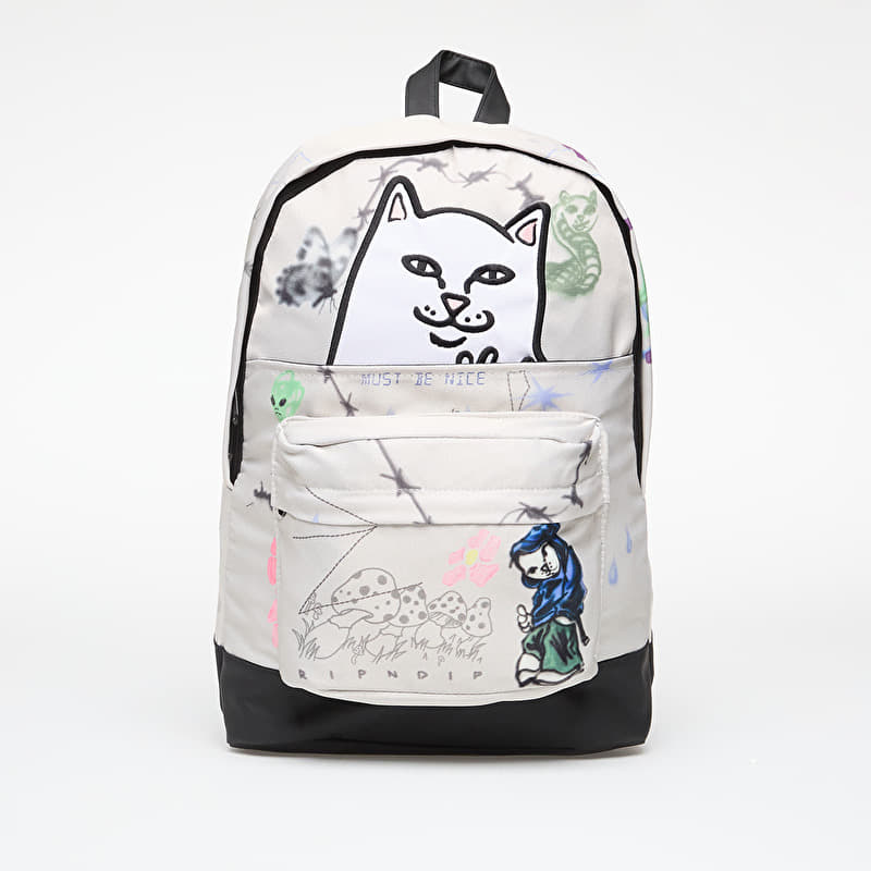 RIPNDIP Goosebumps Velcro Backpack Bone