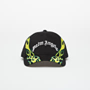 Palm Angels Flames Curved Logo Cap Black/ Off White