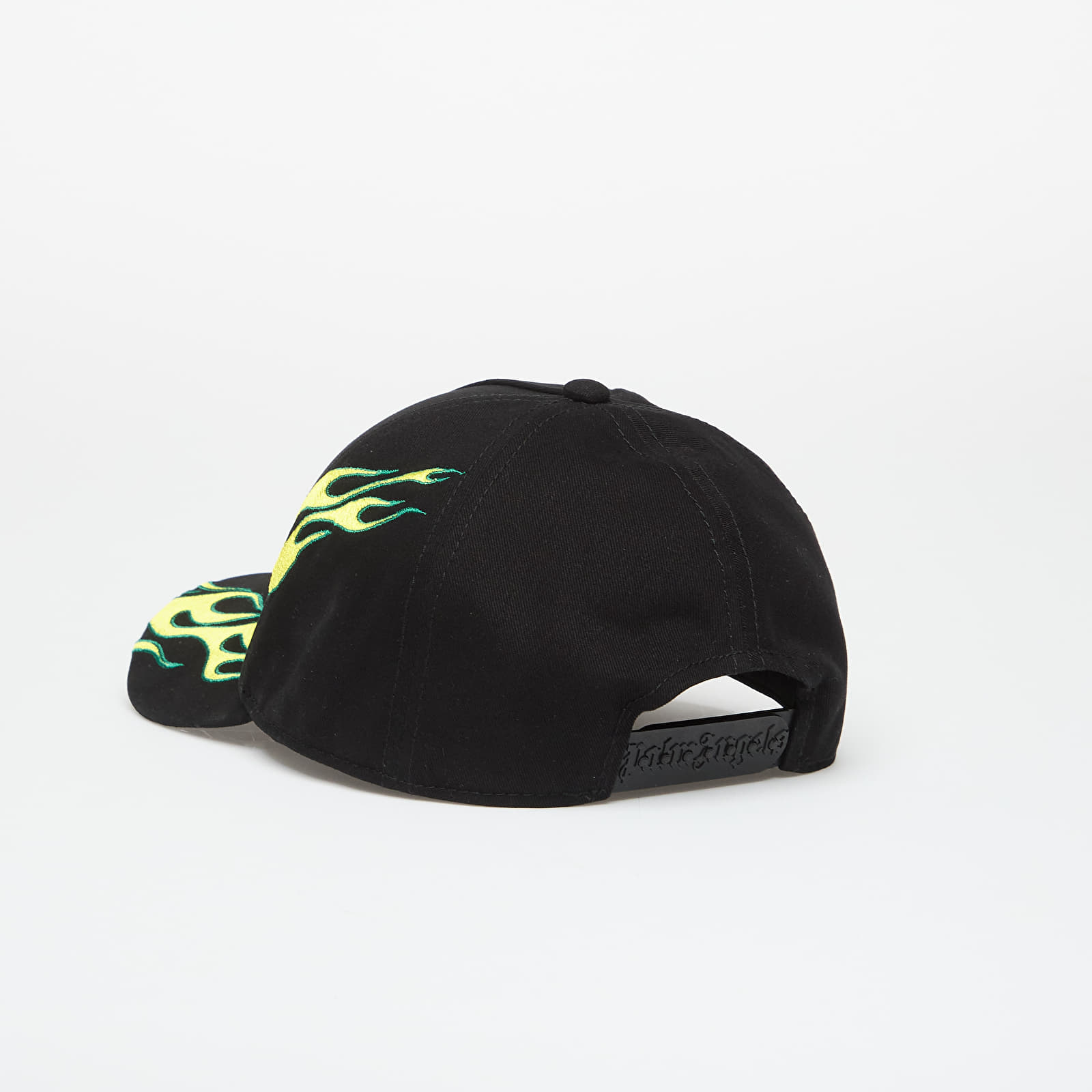 Kepsar för män Palm Angels Flames Curved Logo Cap Black/ Off White