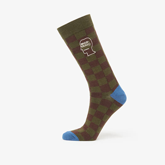 Sokker Brain Dead Logohead Dress Socks Chckr