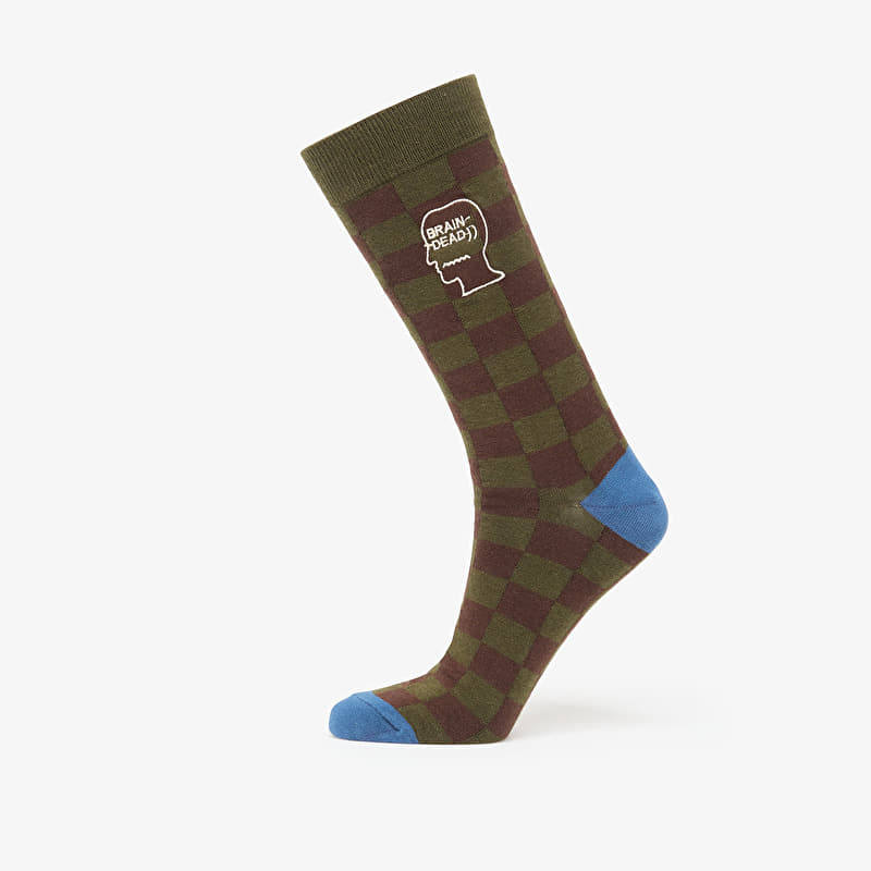 Brain Dead Logohead Dress Socks Chckr
