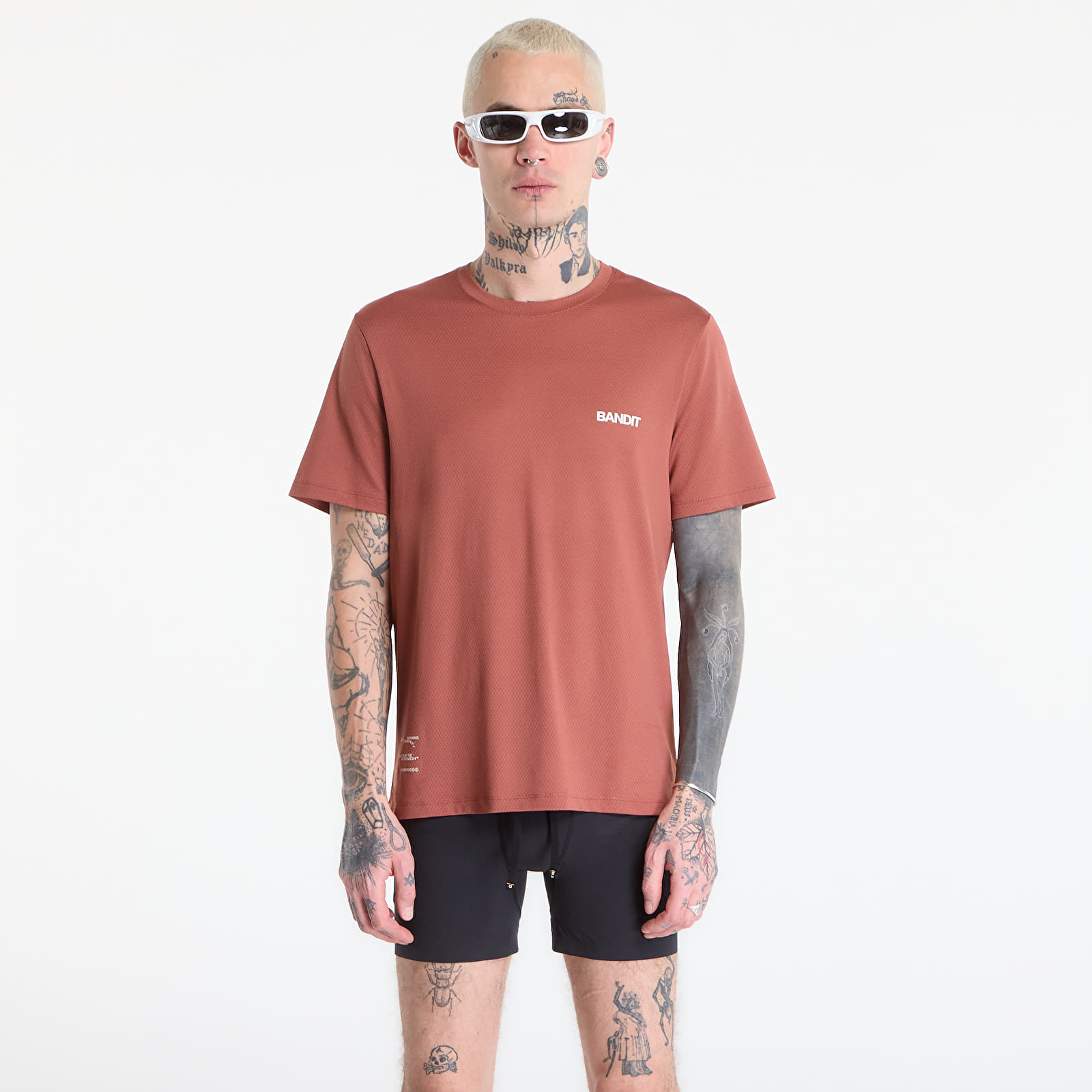 Marškinėliai BANDIT Men's Micromesh™ Run Tee Mahogany