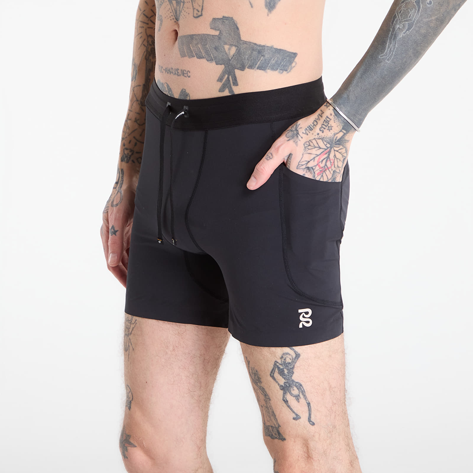 Calções BANDIT Men's SoLite™ 5 Pocket Quarter Tights Black