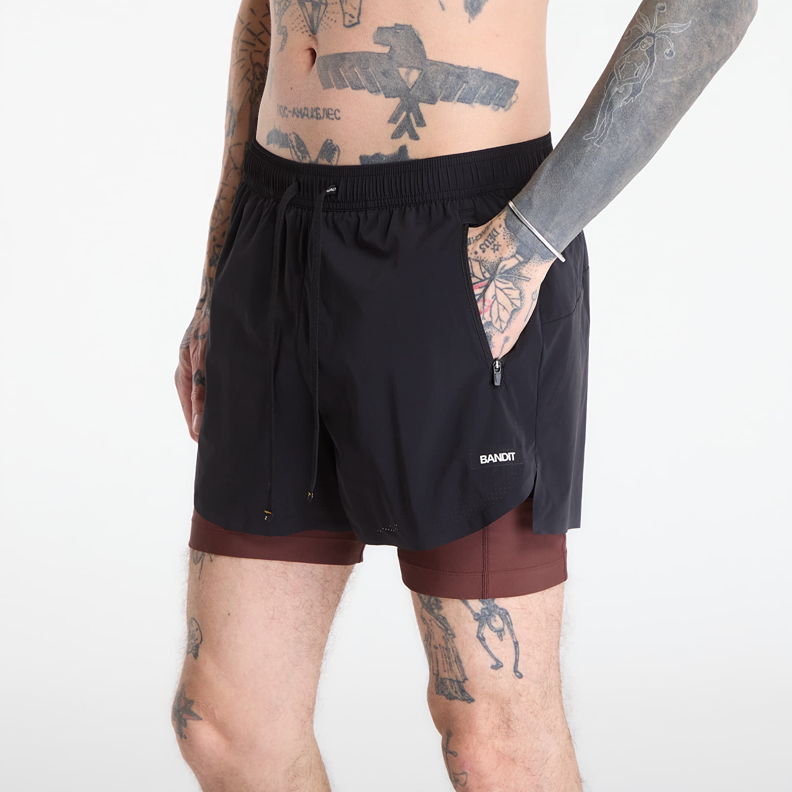 Shorts BANDIT Men's Vento™ Next Gen 2in1 Run Short Black