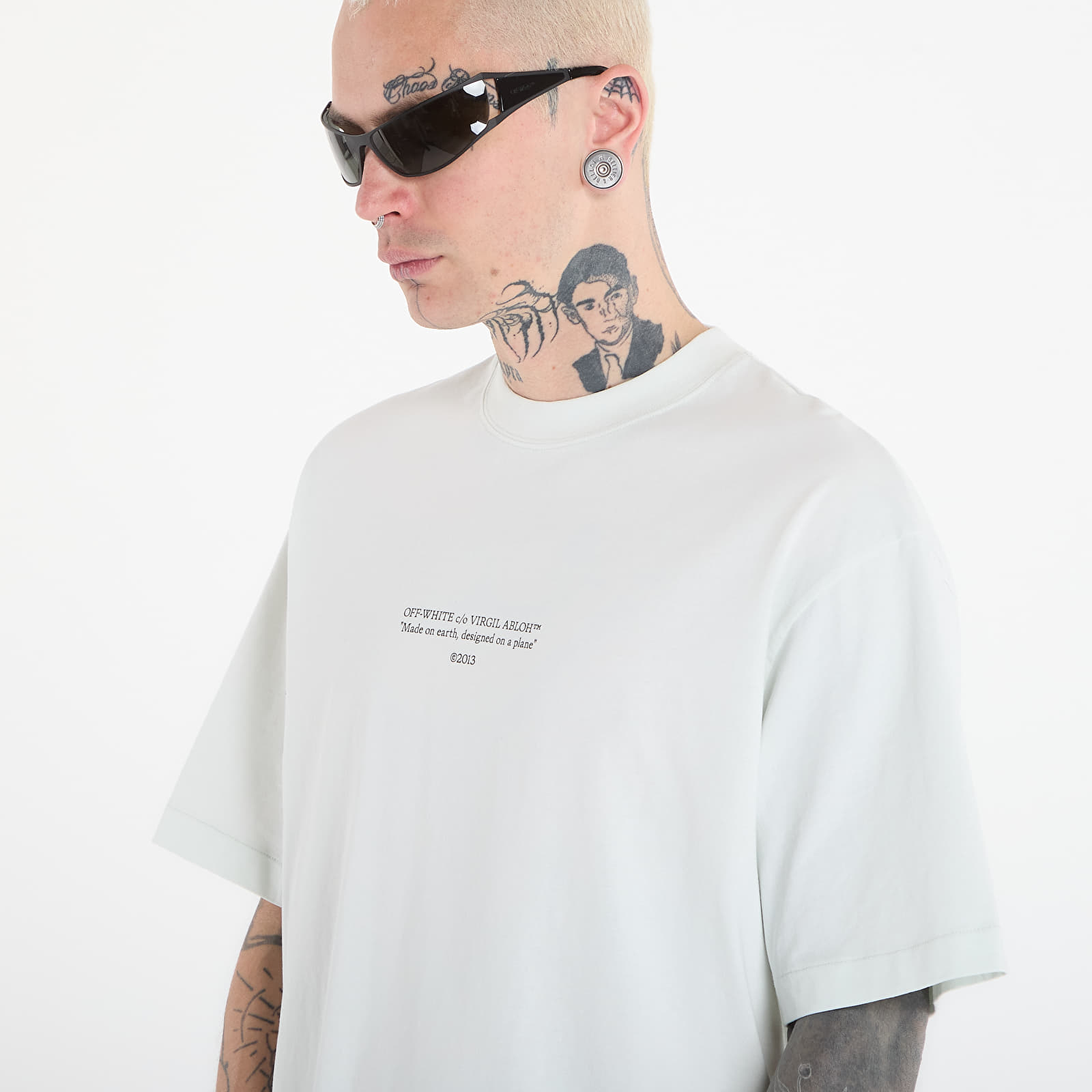 T-krekli Off-White Statement S/S Skate Tee Bluewash