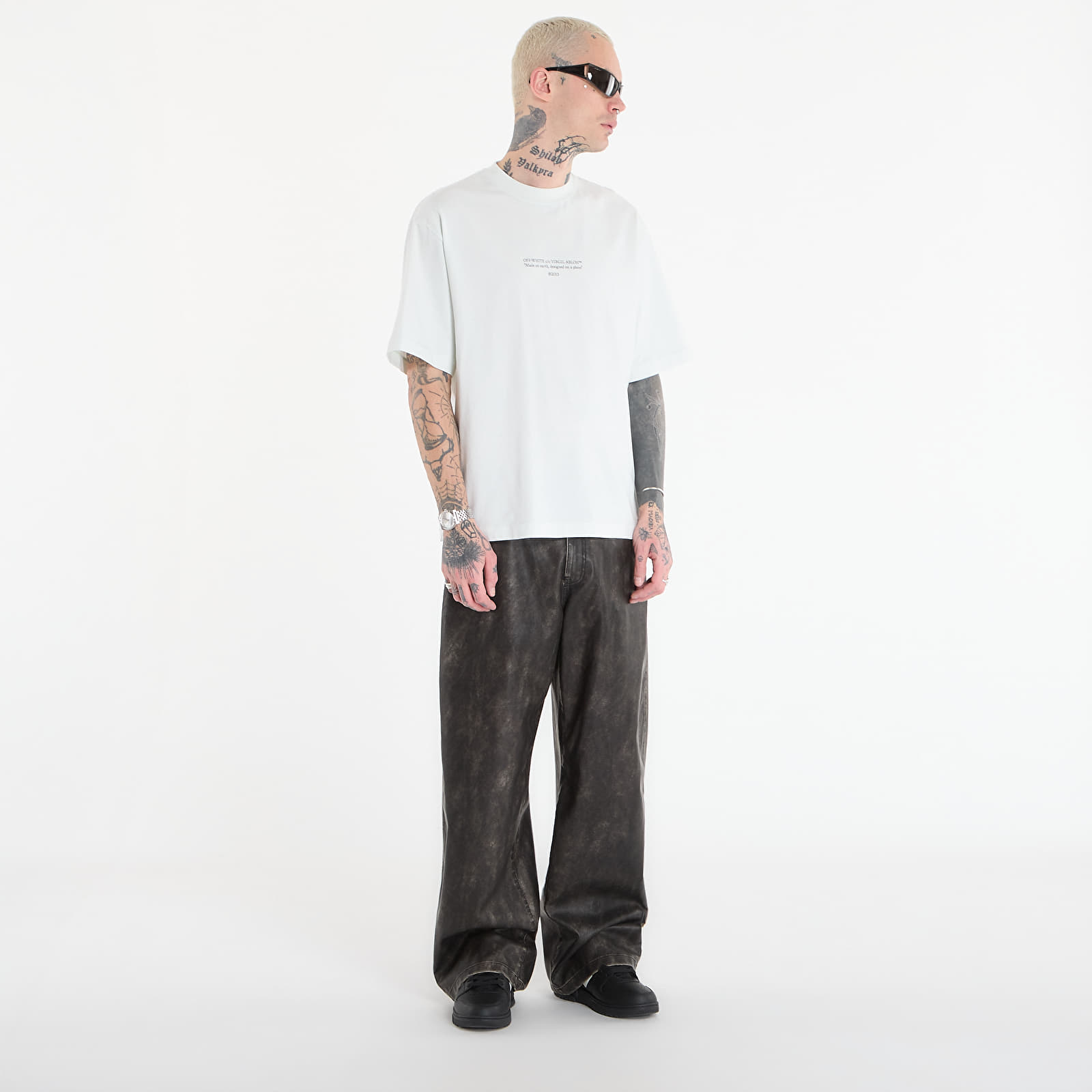 T-krekli Off-White Statement S/S Skate Tee Bluewash
