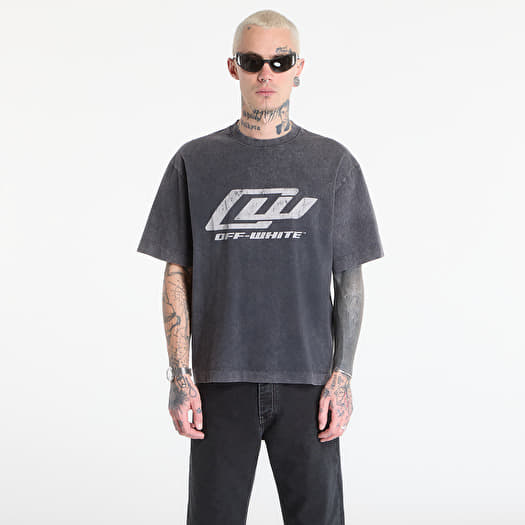 T-krekls Off-White Ow Racing S/S Skate Tee Mareado Black